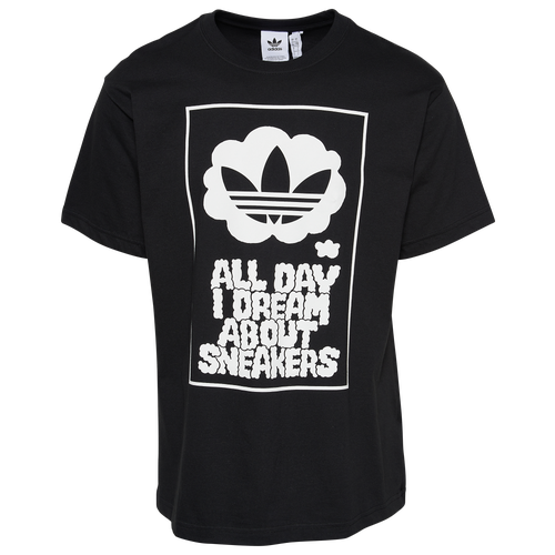 

adidas Originals Mens adidas Originals All Day Sneakers T-Shirt - Mens Black/White Size S