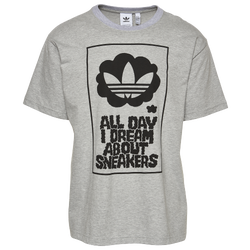 Men's - adidas Originals All Day Sneakers T-Shirt - Grey/Black