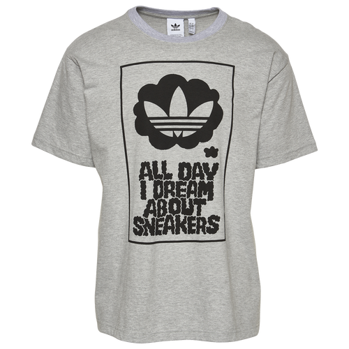 

adidas Originals Mens adidas Originals All Day Sneakers T-Shirt - Mens Grey/Black Size S