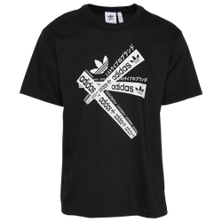 Men's - adidas Originals Taped T-Shirt - Black/White