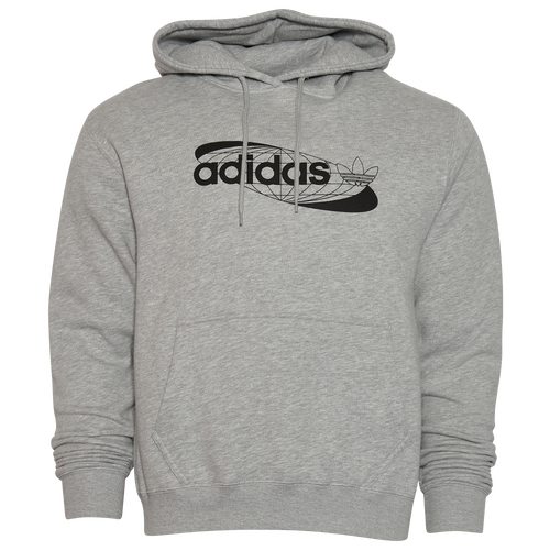 

adidas Originals Mens adidas Originals Sneaker Crossing Hoodie - Mens Gray/Black Size M