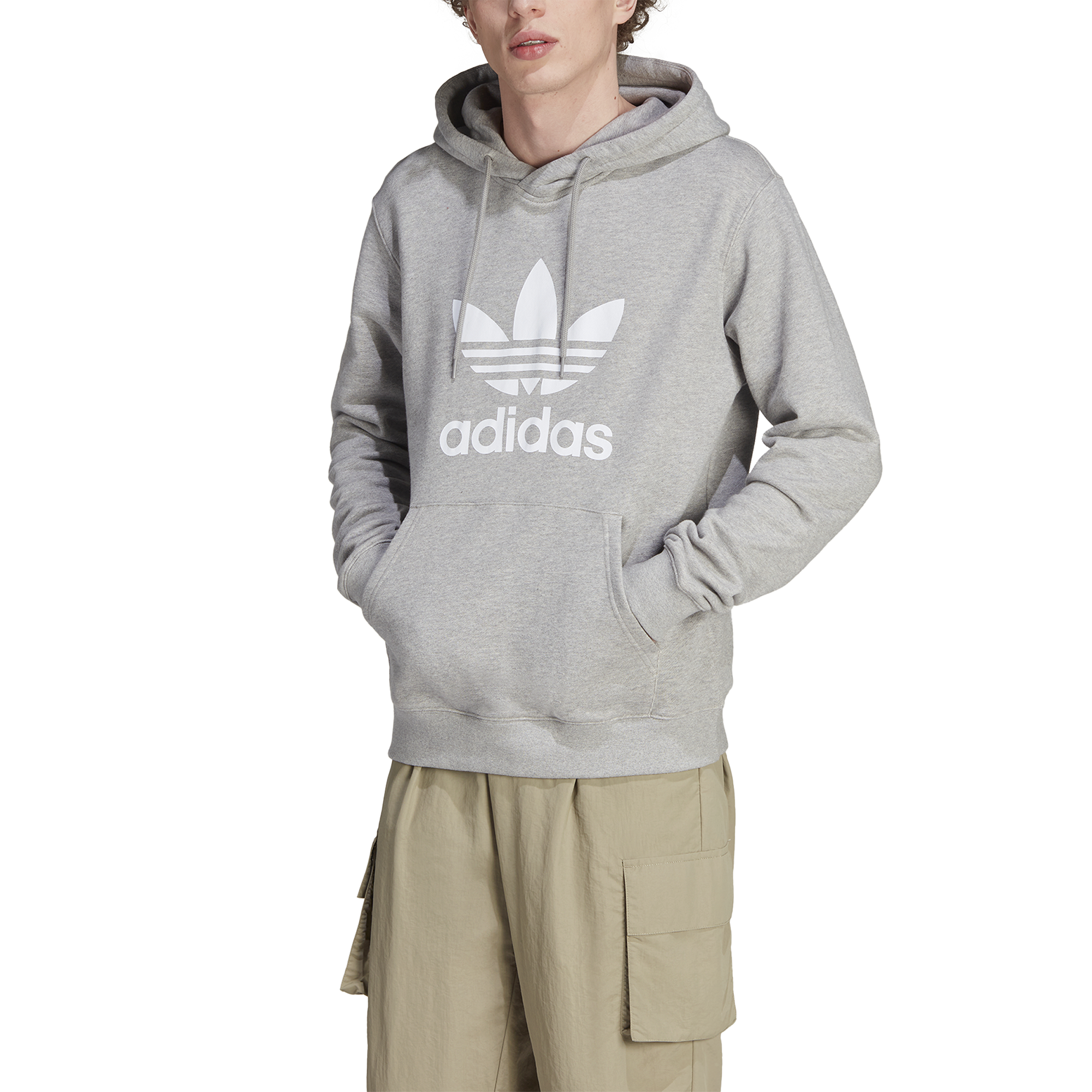 adidas big trefoil hoodie