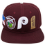 Pro Standard MLB Double Logo Snapback Hat - Men's Maroon/White