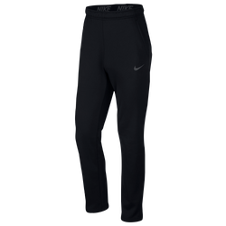 Men's - Nike Therma Fleece Pants - Black/Metallic Hematite