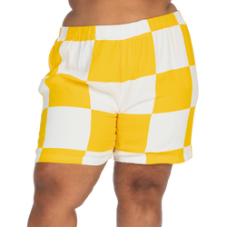 Women's - Melody Ehsani Check Me Out Resort Shorts - Yellow