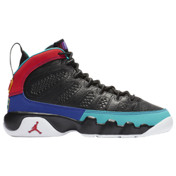 Girls' Grade School - Jordan Retro 9 - Black/University Red/Dark Concord