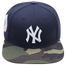 Pro Standard MLB Camo Logo Snapback Cap - Men's Navy/Olive