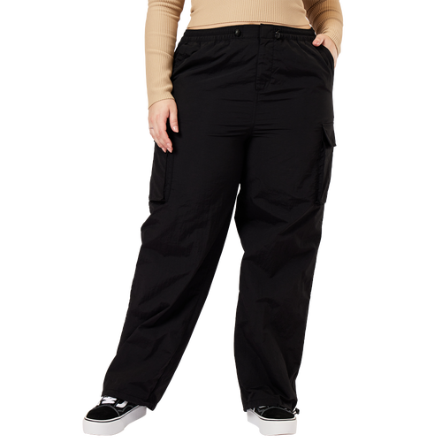 Shop Cozi Womens  Marie Parachute Pants In Ultra Black