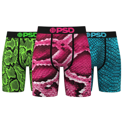 

PSD Mens PSD Skins Underwear 3 Pack - Mens Green/Pink Size S