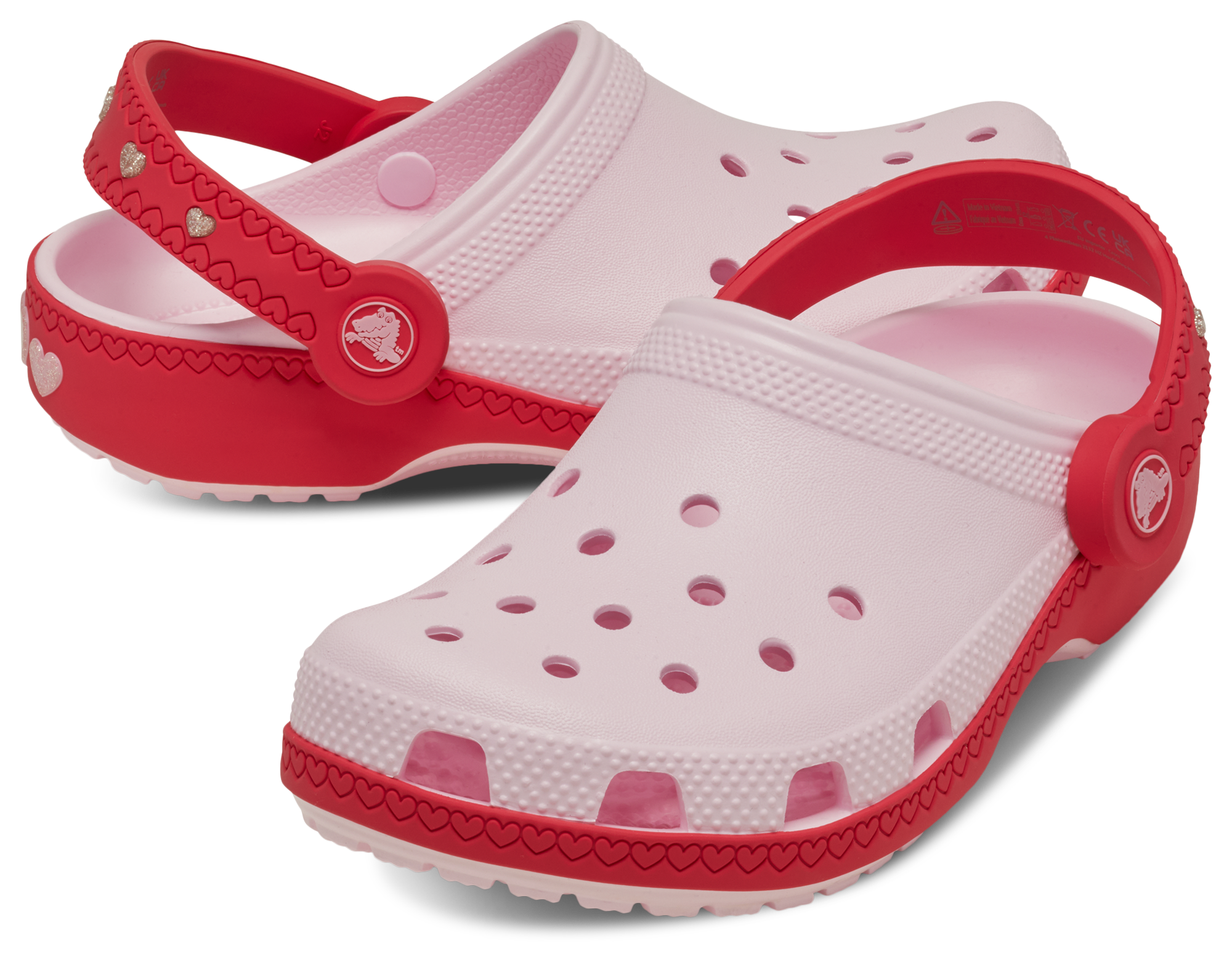 Crocs Vday Clogs With Heart Back Strap  - Girls' Preschool