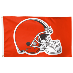 Adult - WinCraft Cleveland Browns 3x5 Deluxe Flag - Orange/Brown/White