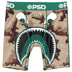 Boys' Grade School - PSD Graphic Briefs  - Tan/Green
