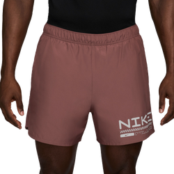 Men's - Nike Winterized Chlngr 5" 2In1 Shorts - Maroon/Silver