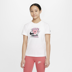 Girls' Grade School - Nike NSW DPTL Valentine T-Shirt - White/Black