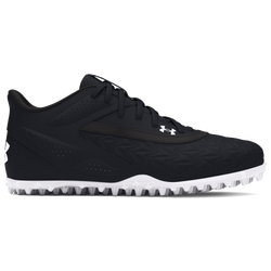 Boys' Grade School - Under Armour Yard Turf JR 3.0 - Black/Black/White