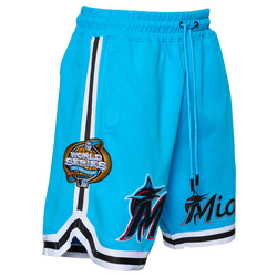 Men's - Pro Standard Marlins Team Logo Shorts - Blue