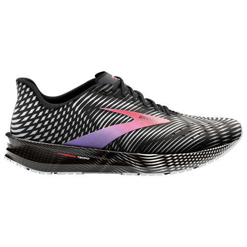 Brooks Womens  Hyperion Tempo In Black/coral/purple