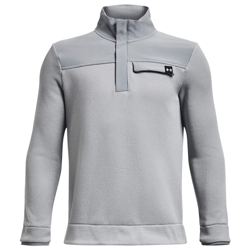

Boys Under Armour Under Armour Sweaterfleece Half-Zip - Boys' Grade School Halo Gray/Steel Size L