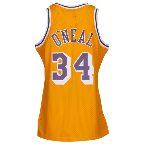 Men's Mitchell & Ness Shaquille O'Neal Los Angeles Lakers White Out  Swingman Jersey