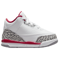 Boys' Toddler - Jordan Retro 3 - White/Cement Grey/Cardinal Red