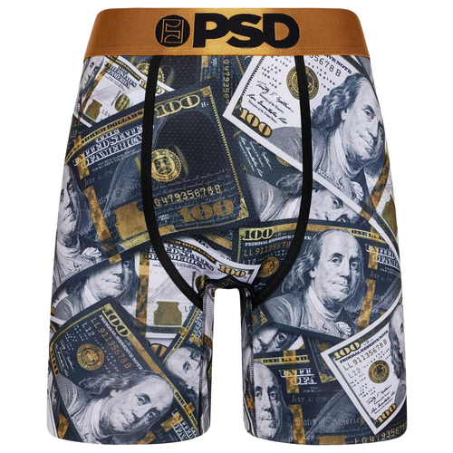 

PSD Mens PSD Graphic Briefs - Mens Gold/Black Size S