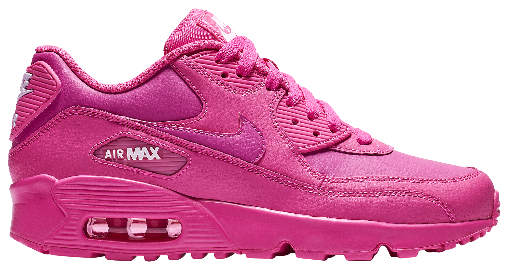 Air max 90 white/blue/pink grade school girls' shoe sale