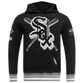 Pro Standard WHITE SOX MASH UP RIB FLC PO HOODIE - Pro Standard Black/Gray