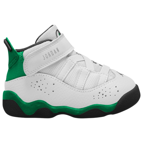 

Jordan Boys Jordan 6 Rings - Boys' Toddler Basketball Shoes White/Lucky Green/Black Size 8.0