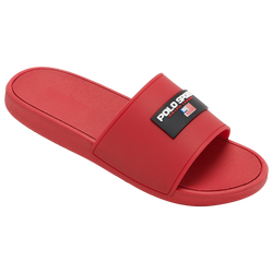 Boys' Grade School - Polo Ralph Lauren Sport Slides - Red/Red