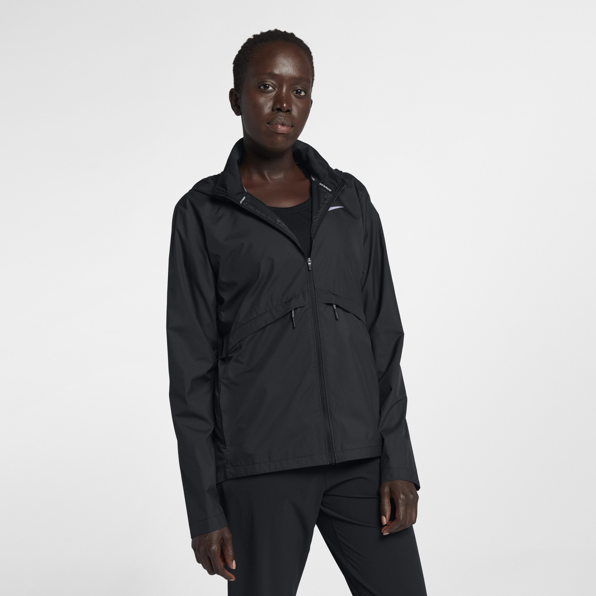 all black nike windbreaker womens