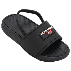 Boys' Toddler - Polo Ralph Lauren Sport Slides - Black/Black