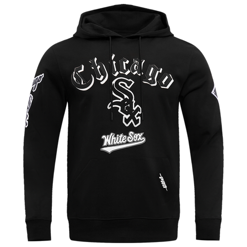 MENS - Pro Standard WHITE SOX OLD ENGLISH FLC PO HOODIE - Black
