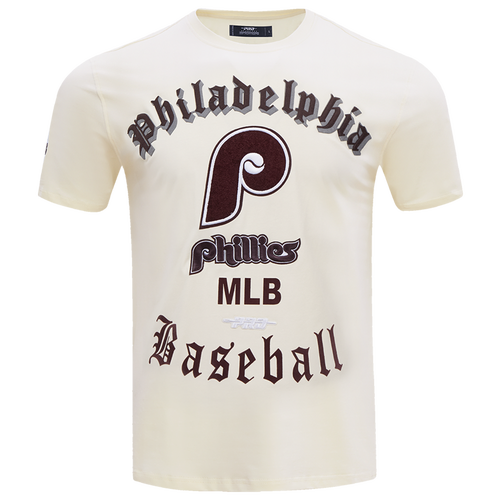  - Pro Standard PHILLIES RETRO OLD ENGLISH SJ TEE - Eggshell