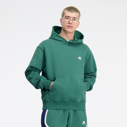 Shop New Balance Mens  Hoops Anywhere Pullover In Forest Green/white