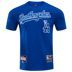 Men's - Pro Standard DODGERS LOGO CLASSIC MESH PRO TEAM TAPING SHIRT - Dodger Blue