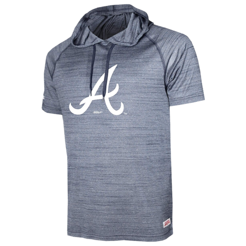 

Stitches Mens Stitches Braves Raglan Short Sleeve Pullover Hoodie - Mens Navy Size XXL