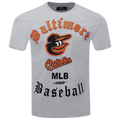 Pro Standard ORIOLES OLD ENGLISH SJ TEE - Pro Standard Heather Grey