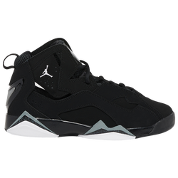 Boys' Grade School - Jordan True Flight - Black/White/Black