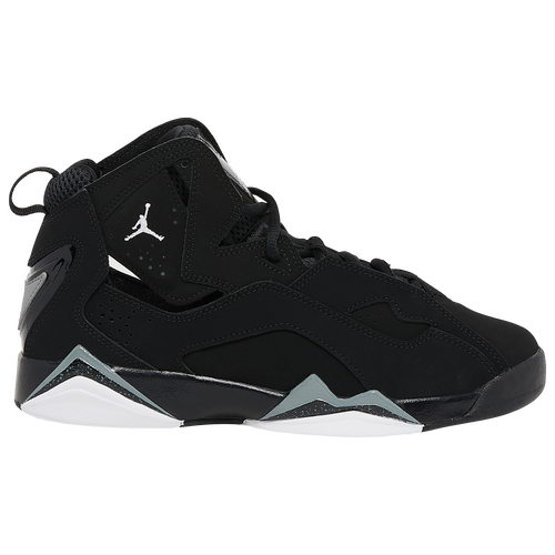 

Boys Jordan Jordan True Flight - Boys' Grade School Basketball Shoe Black/White/Black Size 04.5