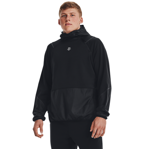 

Under Armour Mens Under Armour Rush Fleece Hoodie - Mens Black/Gray Size M