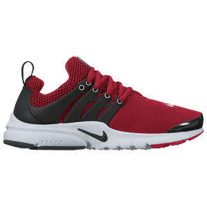 nike presto red black and white