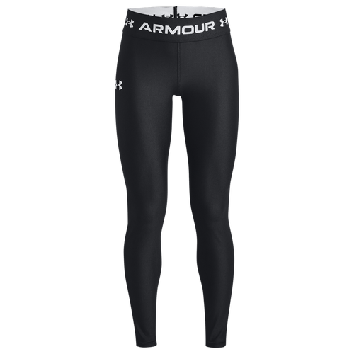 

Girls Under Armour Under Armour Armour Leggings - Girls' Grade School Black/White Size XS