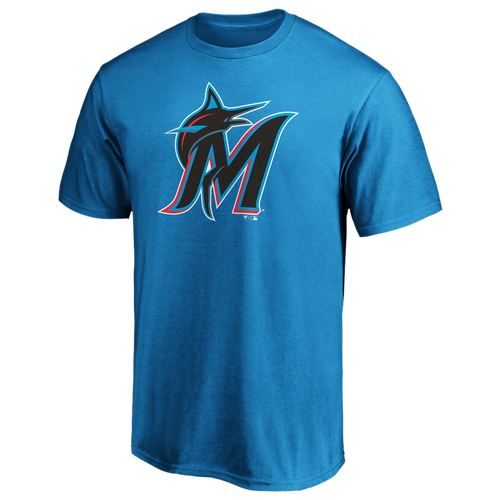 

Fanatics Mens Miami Marlins Fanatics Marlins Official Logo T-Shirt - Mens Blue Size 3XL