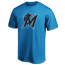 Fanatics Marlins Official Logo T-Shirt - Men's Blue