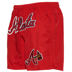 Men's - Pro Standard Braves Team Woven Shorts - Red/White