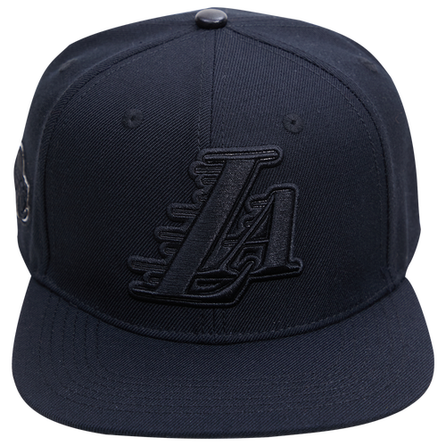 Shop Pro Standard Mens Los Angeles Lakers  Lakers Logo Snapback Hat In Black/black