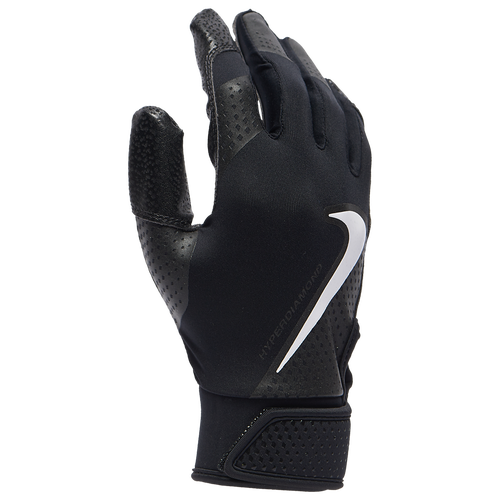 

Nike Womens Nike Hyperdiamond 2.0 Batting Gloves - Womens Black/White Size L