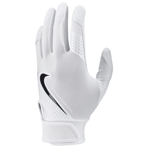 

Nike Womens Nike Hyperdiamond 2.0 Batting Gloves - Womens White/Black Size XS
