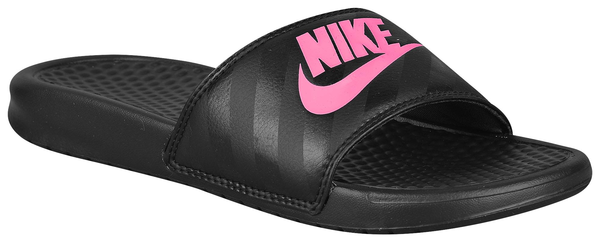 red black nike slides