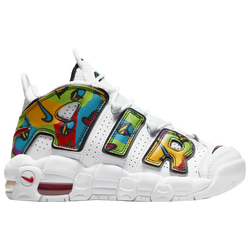 Boys' Grade School - Nike Air More Uptempo  - White/Multi